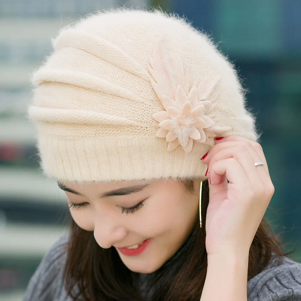 Warm knit hat pattern