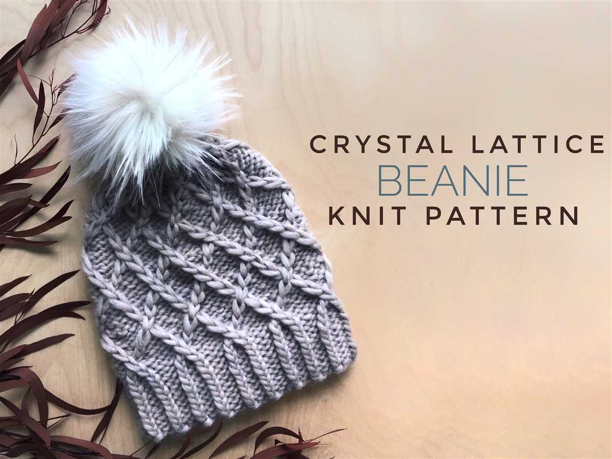 Super bulky beanie knit pattern