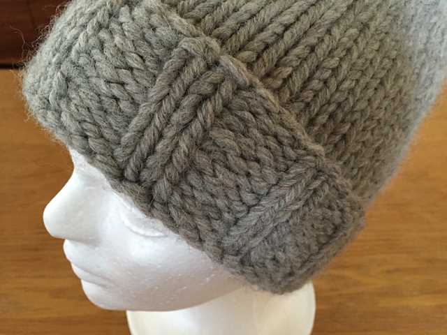 Super bulky yarn hat pattern knit
