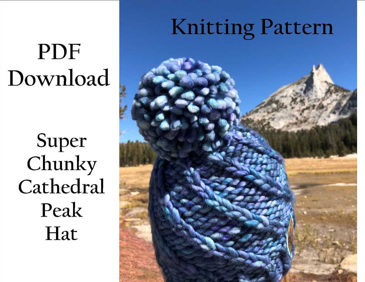 Super bulky yarn hat pattern knit
