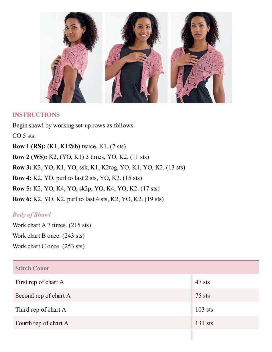 Sock yarn shawls ii 16 patterns for lace knitting