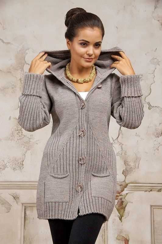 Sweater coat knitting pattern