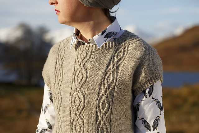 Sweater vest pattern knit