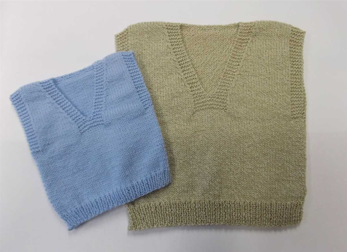 Sweater vest pattern knit