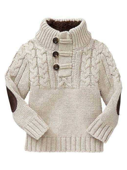 Child's cable knit sweater pattern
