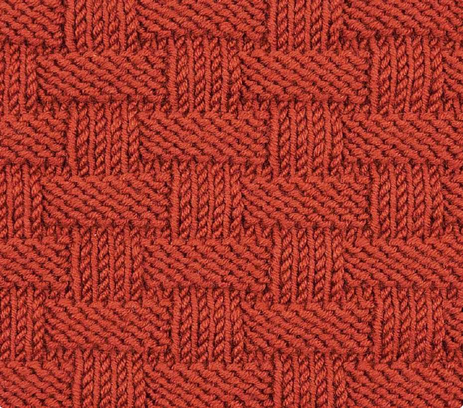 Textured knit blanket pattern