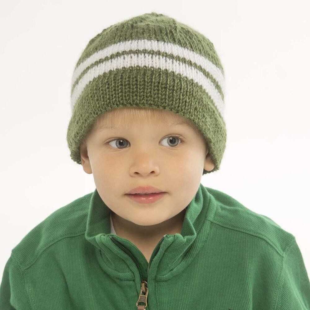 Beanie hat knitting pattern