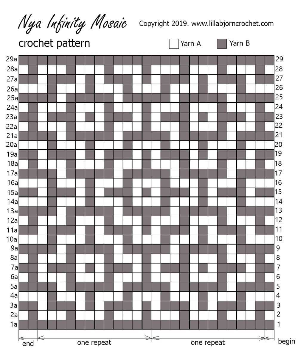How to design mosaic knitting patterns