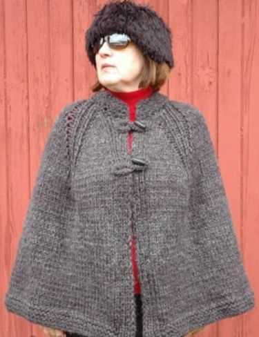Knitting patterns capes ponchos