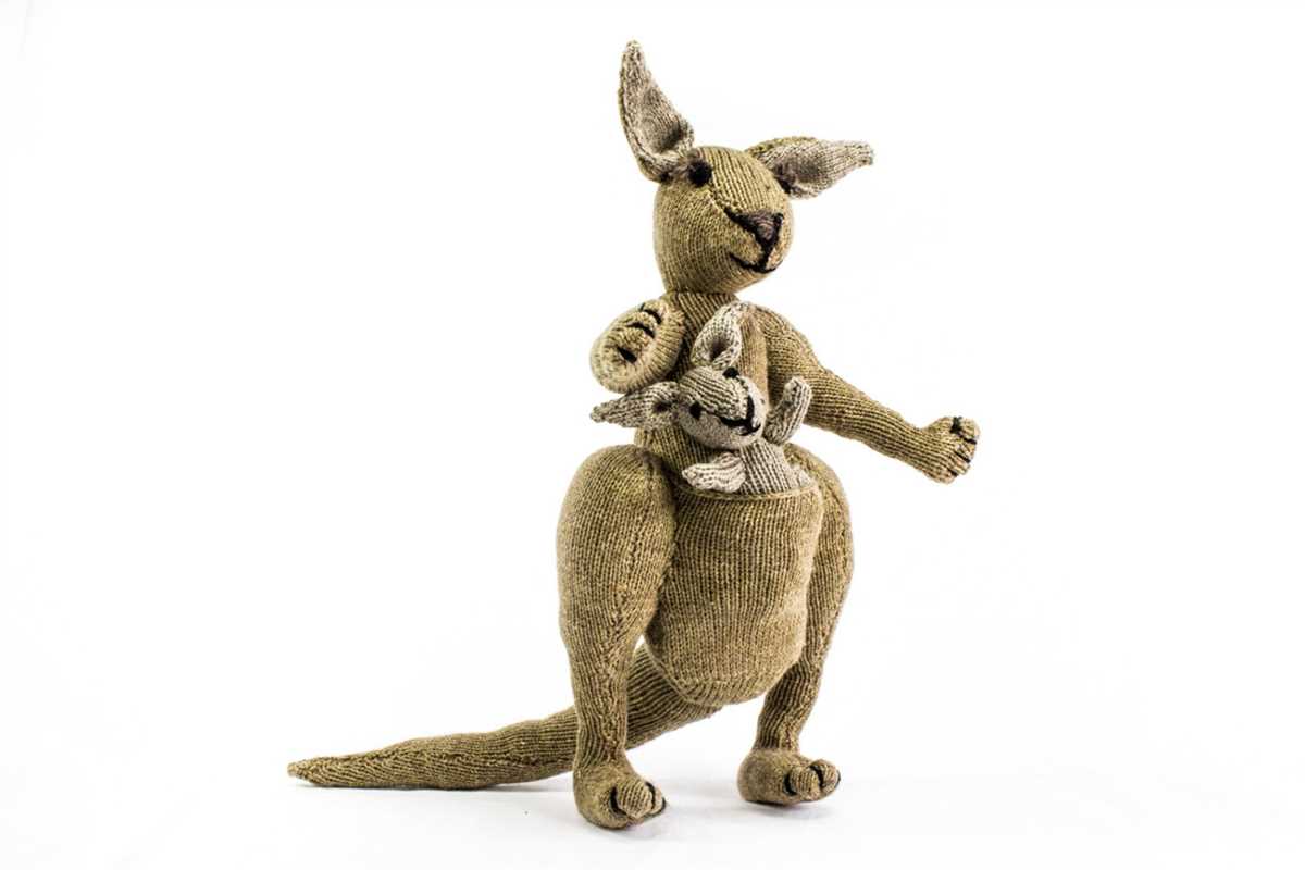 Kangaroo blanket knitting pattern