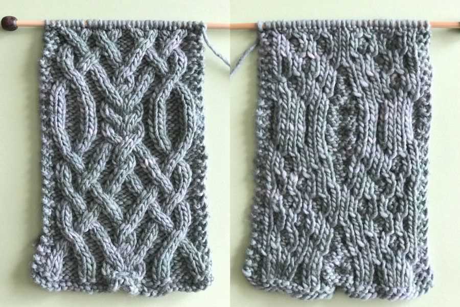 Knitting cable pattern