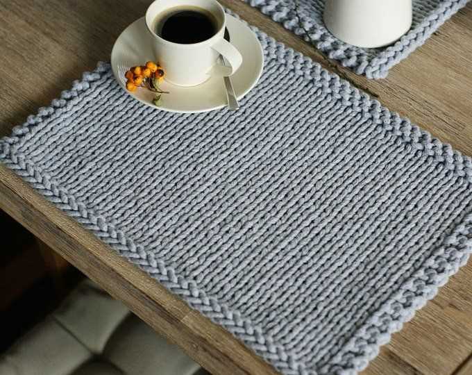 Table mat knitting pattern