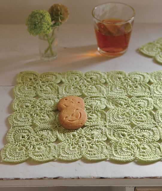 Table mat knitting pattern