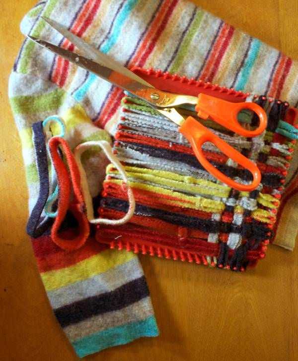 Felted pot holder knitting pattern