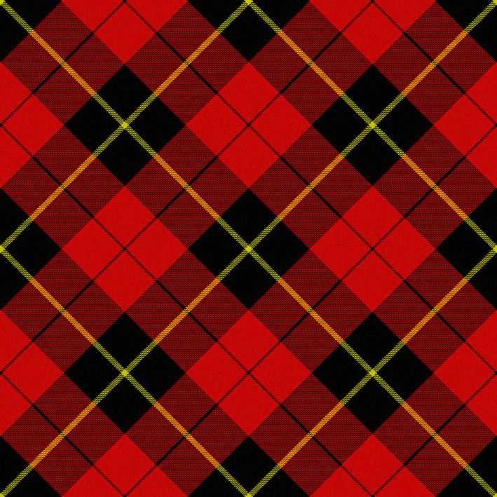 Tartan knit pattern