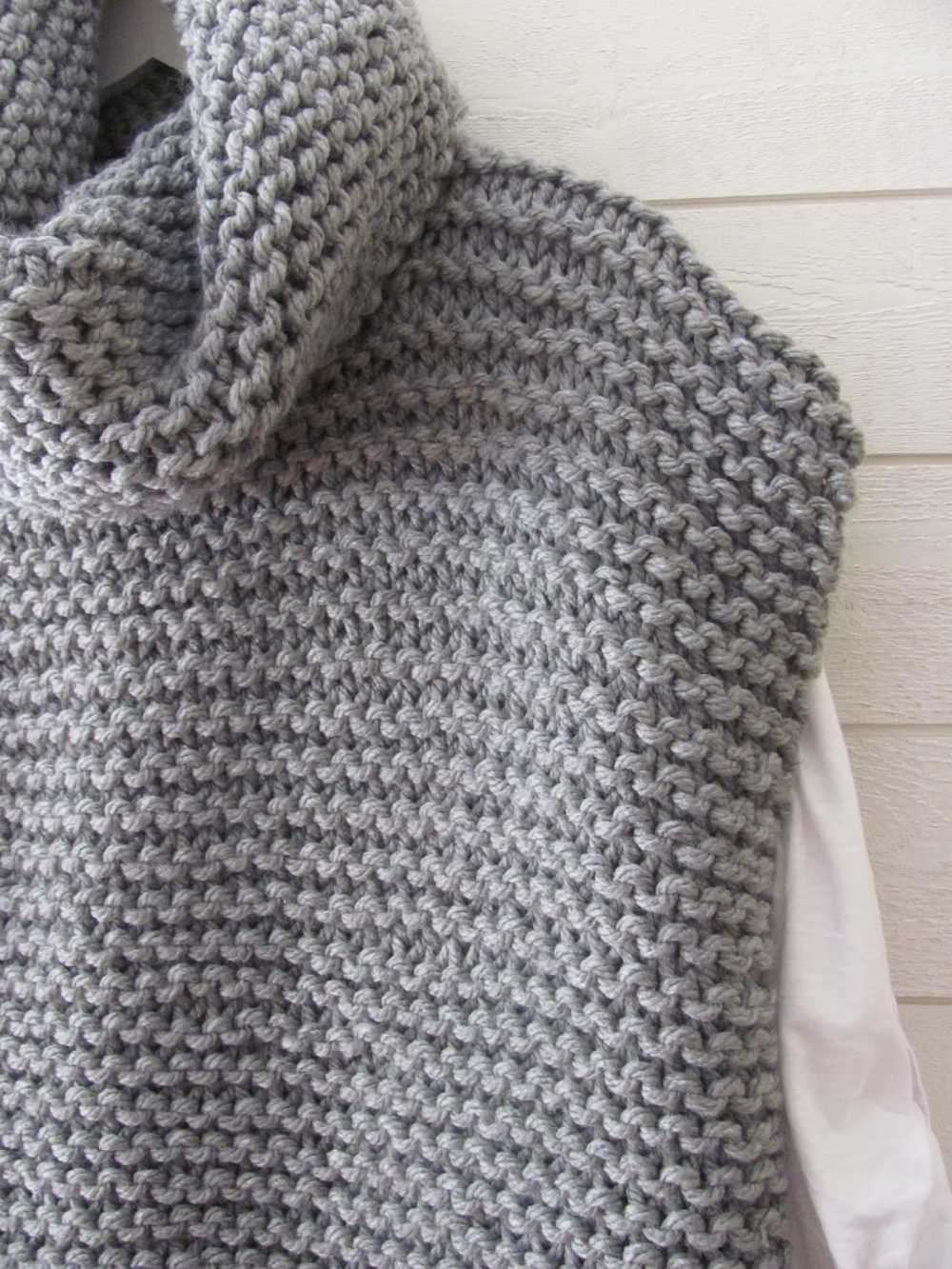 Loom knit poncho pattern free