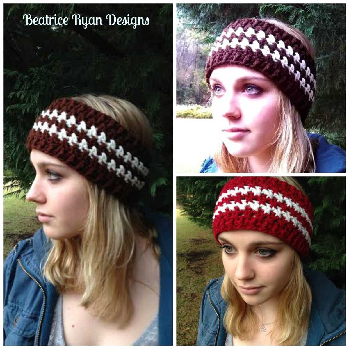Free knitted twisted headband pattern