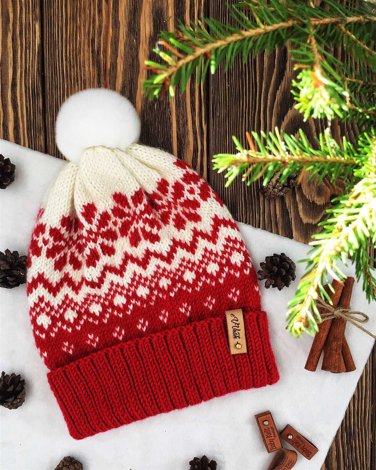 Fair isle snowflake knitting pattern