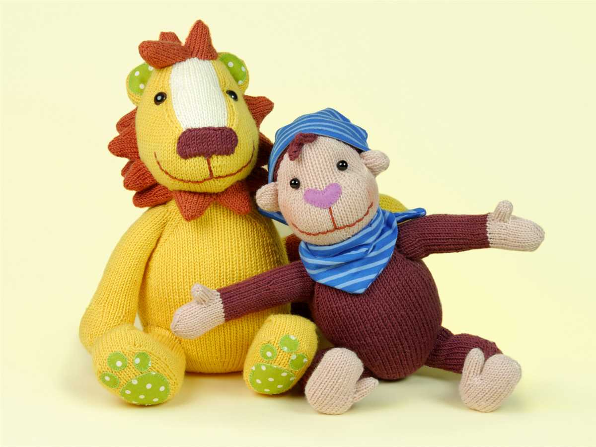 Lion pattern knitting
