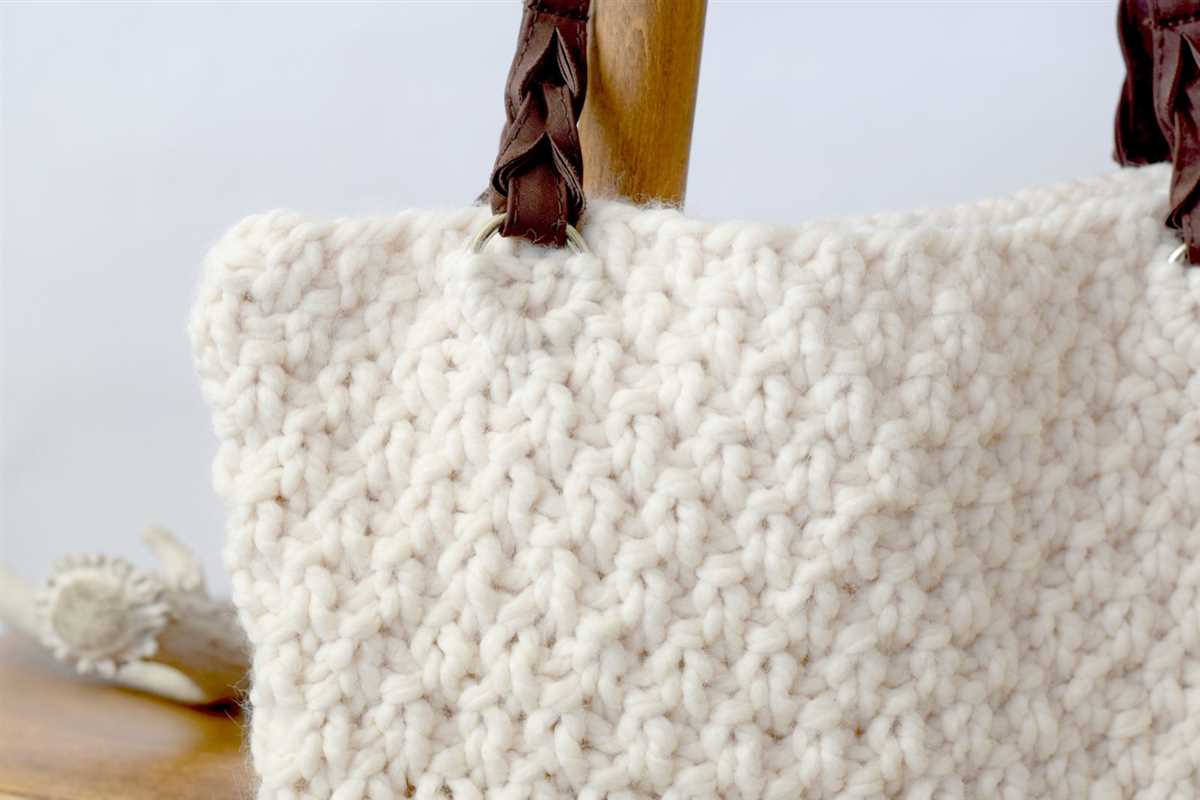 Knitting pattern for shoulder bag