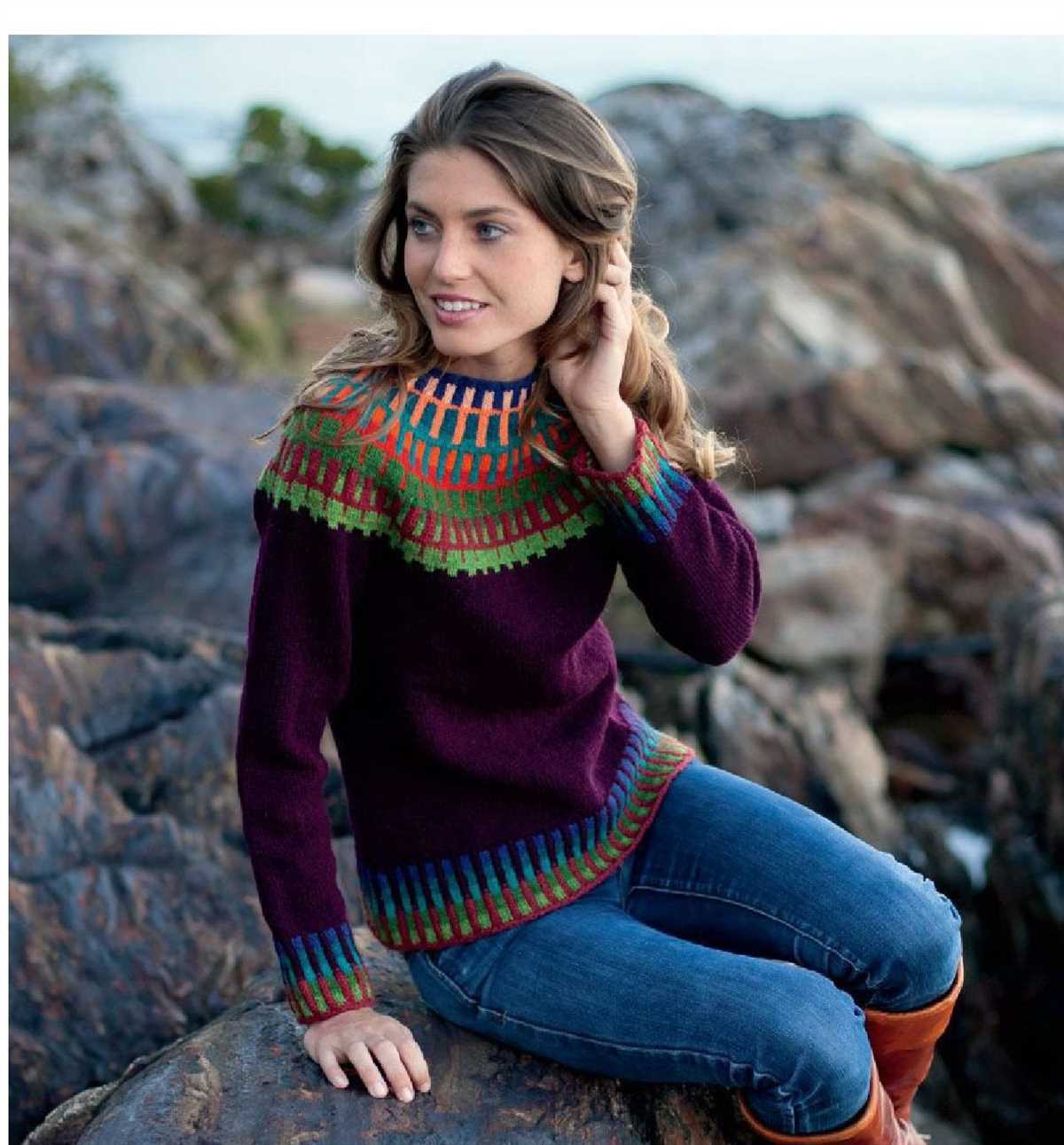 Fair isle tank top knitting pattern