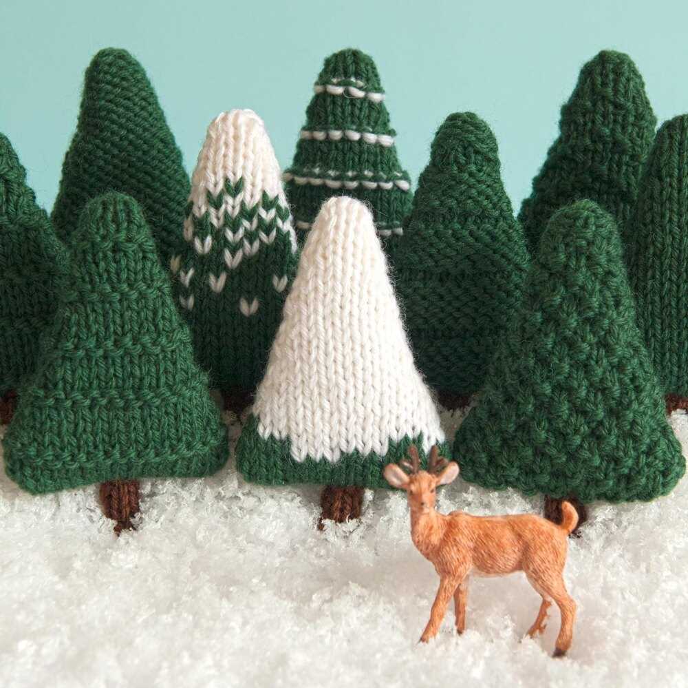 Knitting christmas tree pattern