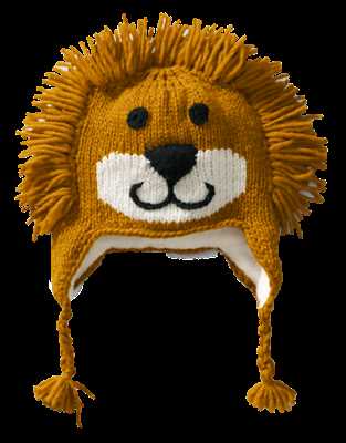 Knitted lion hat pattern