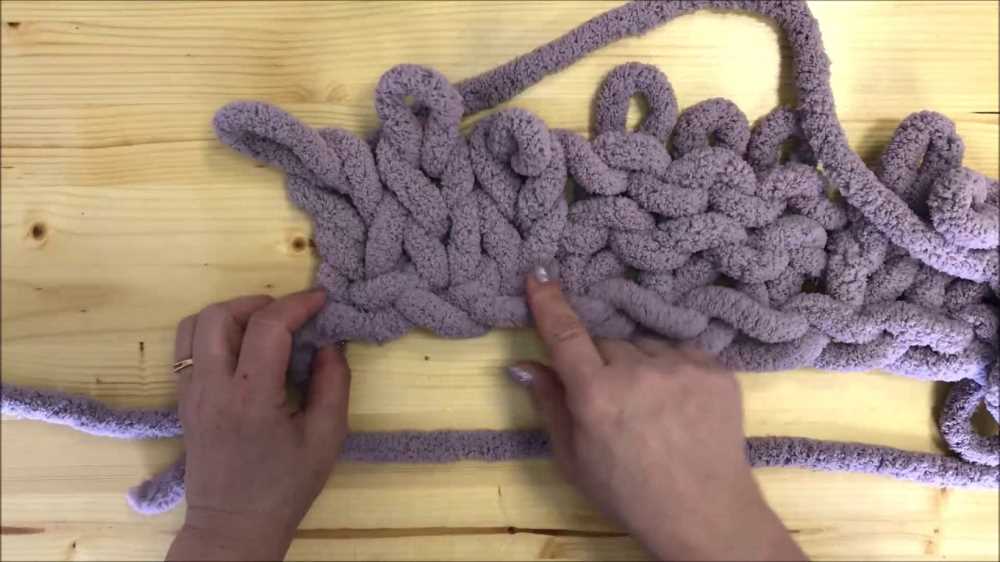 Chenille blanket knitting pattern