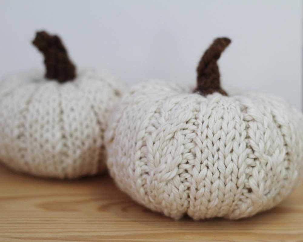 Chunky knit pumpkin pattern free