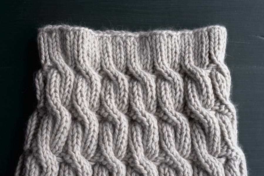 Cable cowl knitting pattern