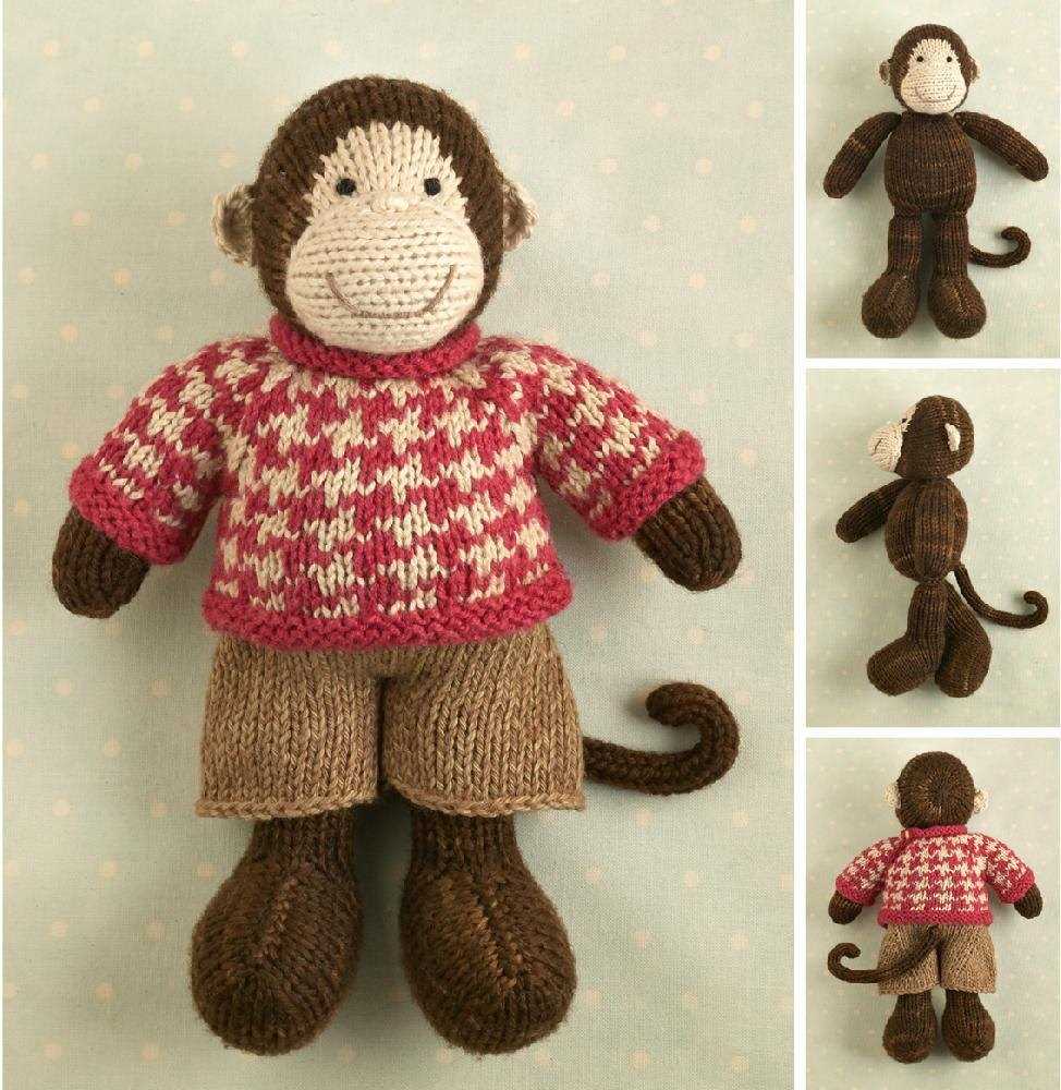 Knit monkey pattern