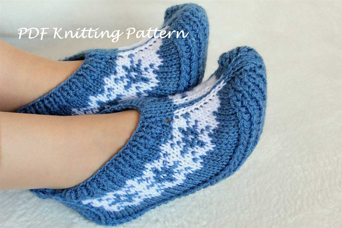 Hand knitted slippers free patterns