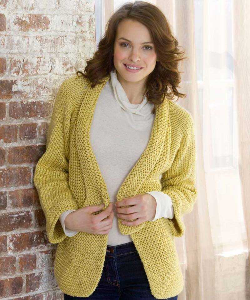 Casual cardigan knitting pattern