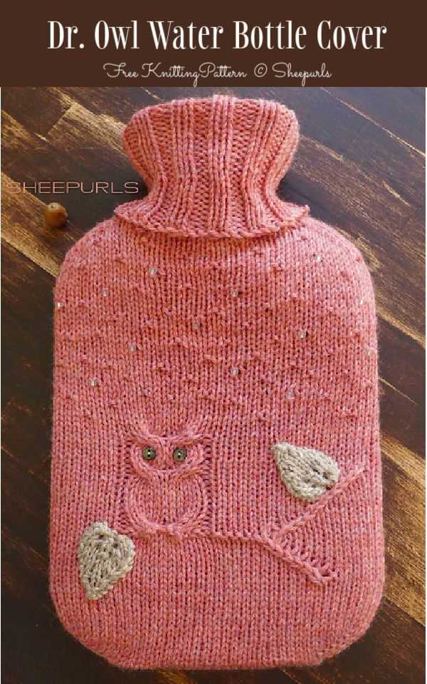 Free knitting pattern for hot water bottle cover