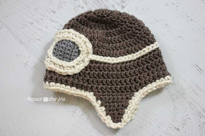 Aviator hat pattern knitting