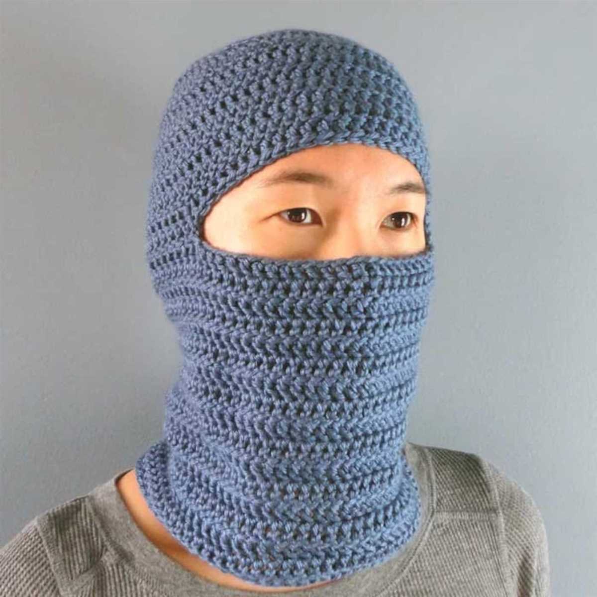 Free easy knitting pattern for a balaclava