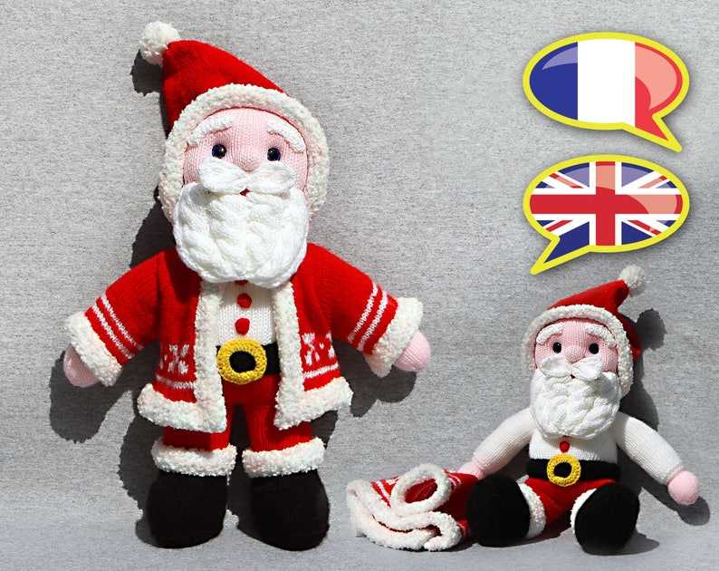 Knitting patterns for santa claus