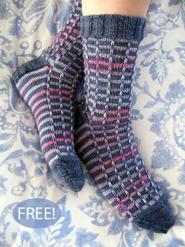 Top down sock knitting pattern