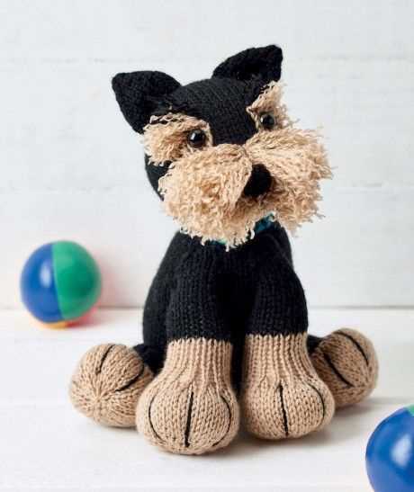 Toy dog knitting pattern