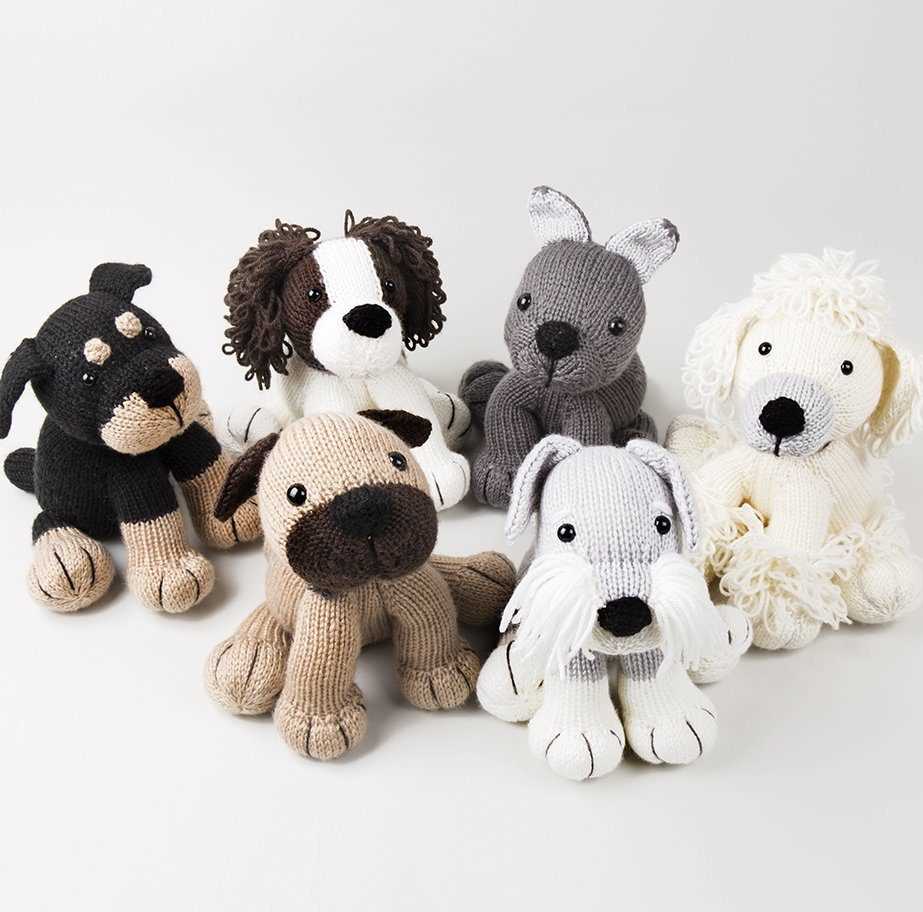 Toy dog knitting pattern