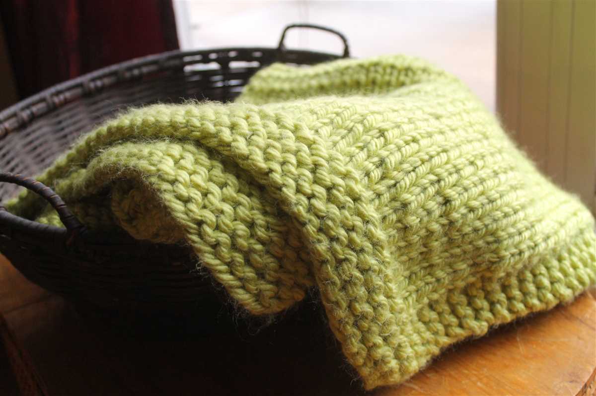 Easy knit blanket pattern straight needles