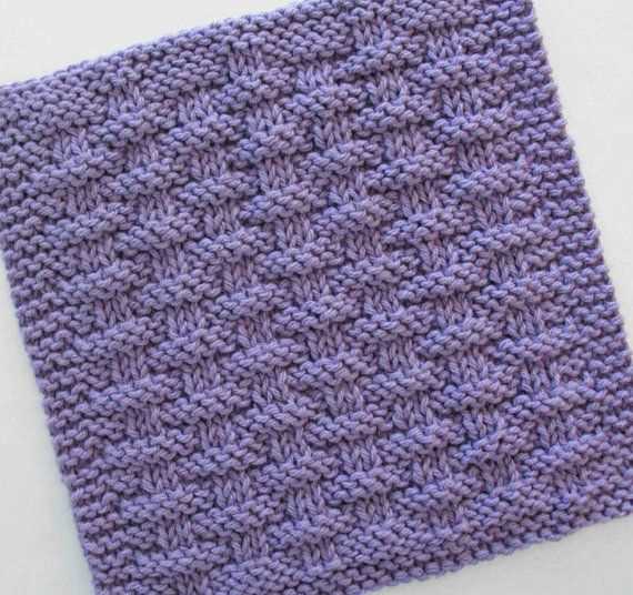 Reversible dishcloth knitting pattern