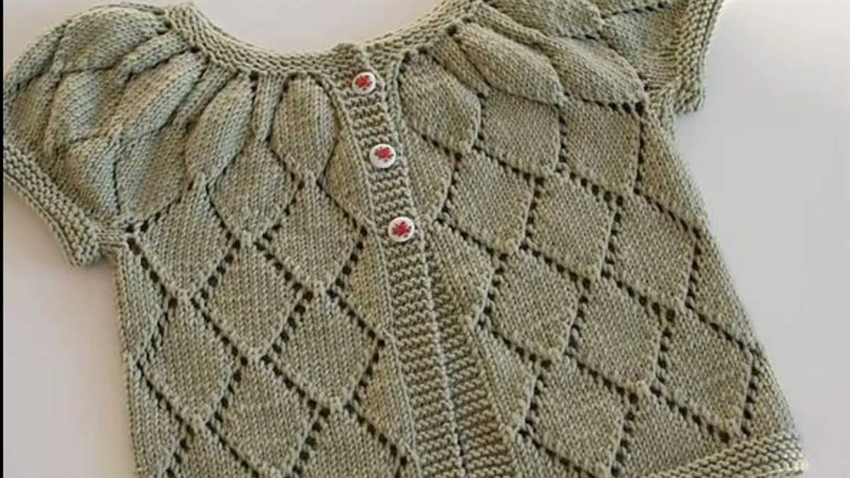 Newborn baby sweater knitting pattern