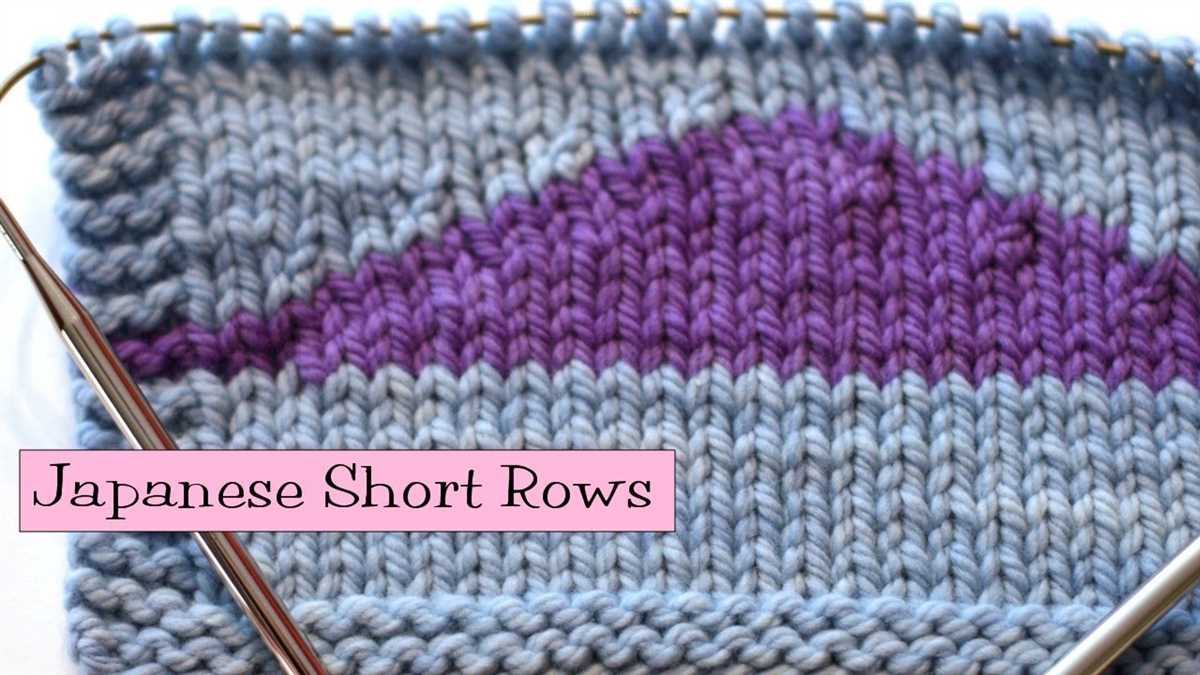 Turn in knitting pattern