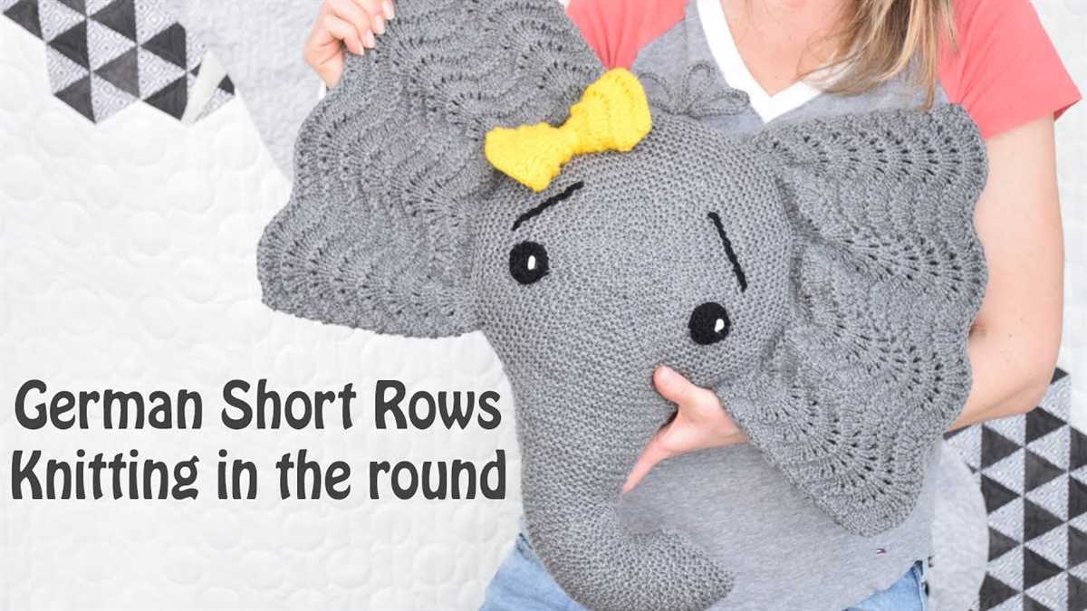 Turn in knitting pattern