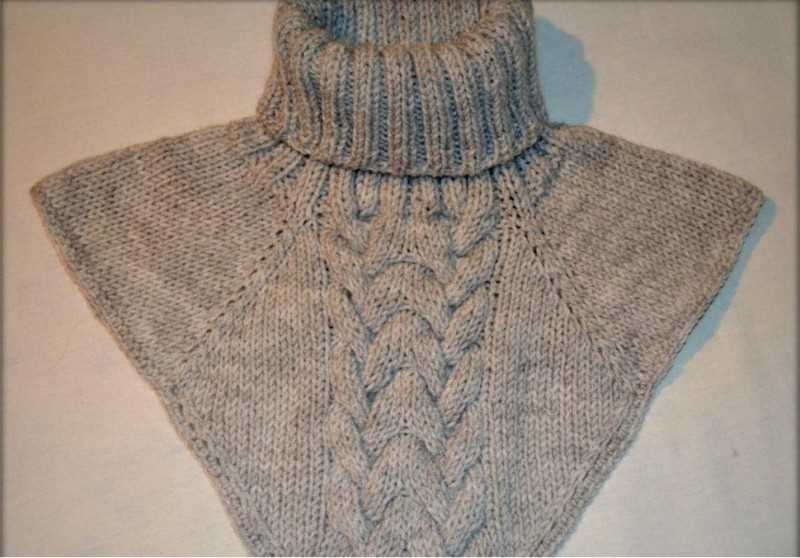 Turtleneck cowl knit pattern