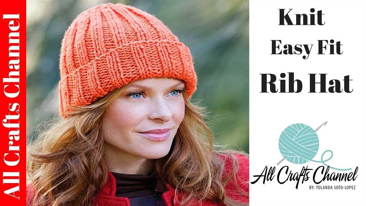 Easy knit hat pattern red heart