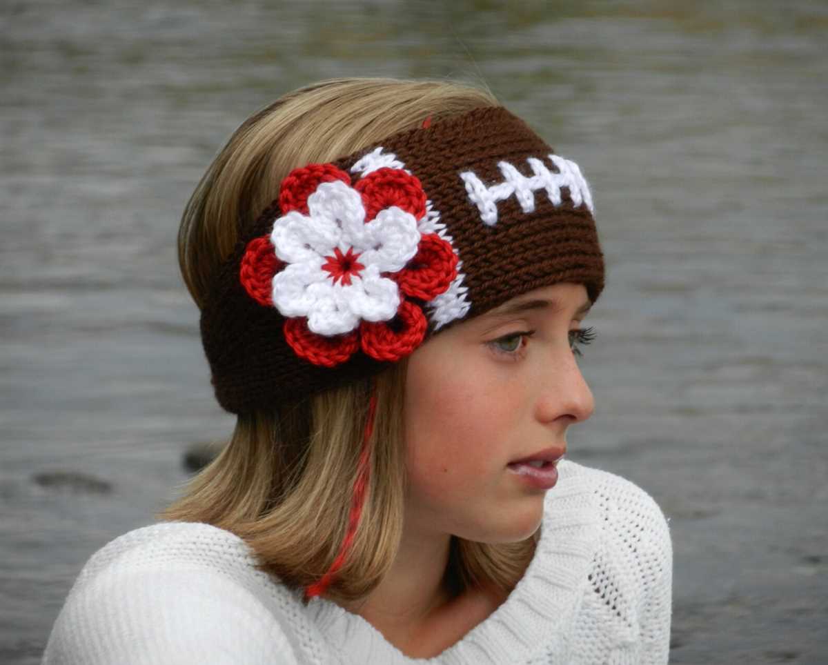 Flower knit headband pattern