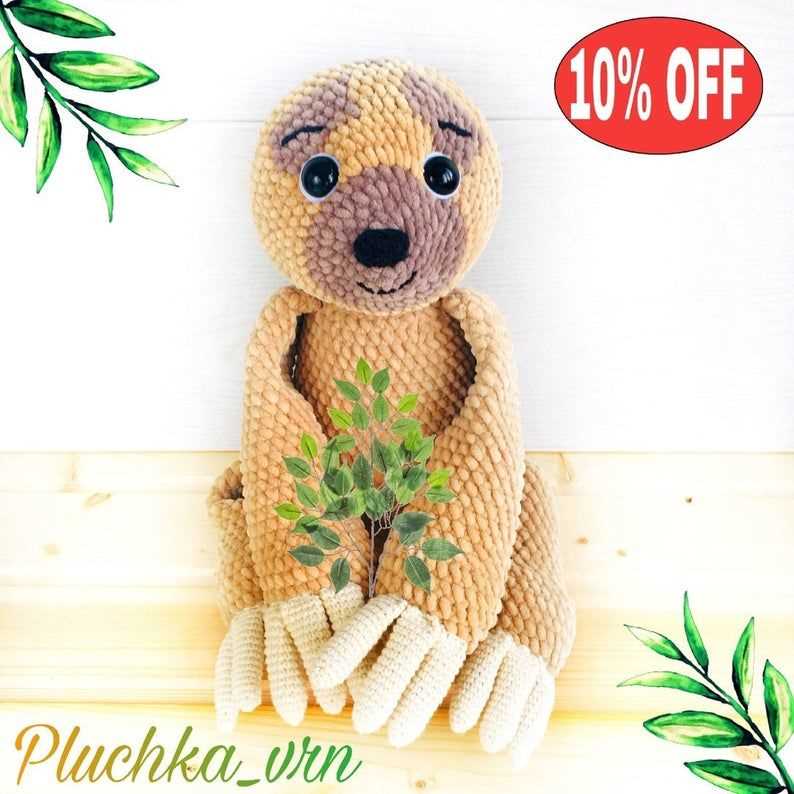 Knit sloth pattern