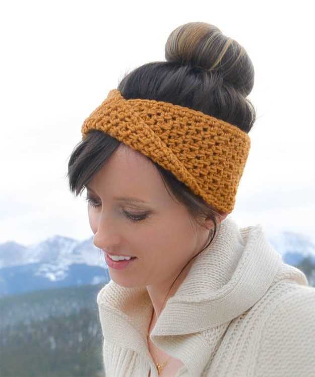 Twisted knit headband free pattern